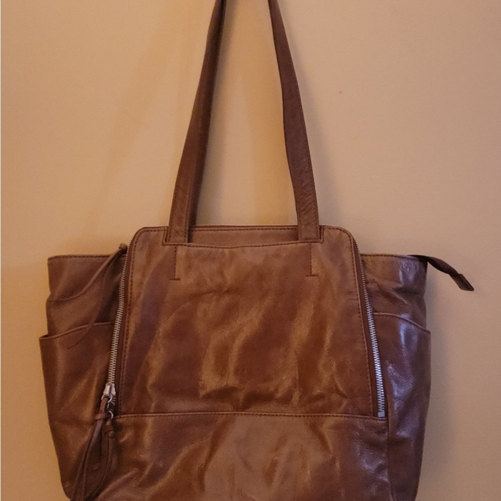 HOBO Brown Leather Shoulder Bag